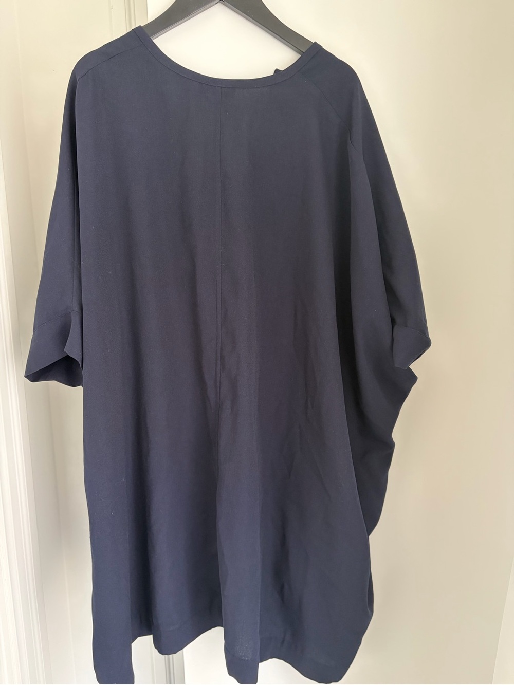 Babaton Navy Relaxed Fit Button-Down Shirt/Tunic Dress - Picture 6 of 7